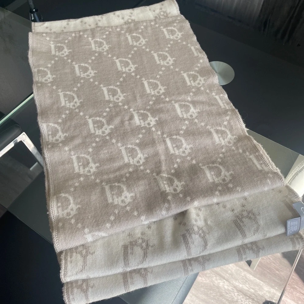 Christian Dior Reversible Wool Scarf